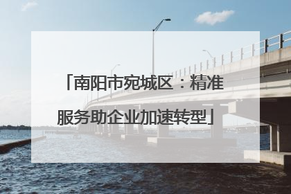 南阳市宛城区：精准服务助企业加速转型